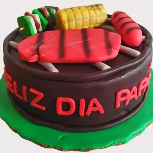 pastel personalizado para papá - carnita asada