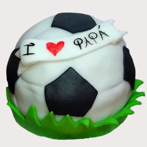 pastel personalizado para papá - fútbol