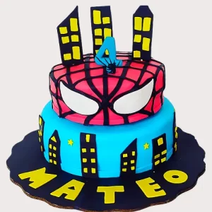 pastel personalizado para niño - spiderman