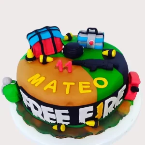 pastel personalizado para niño - Free Fire